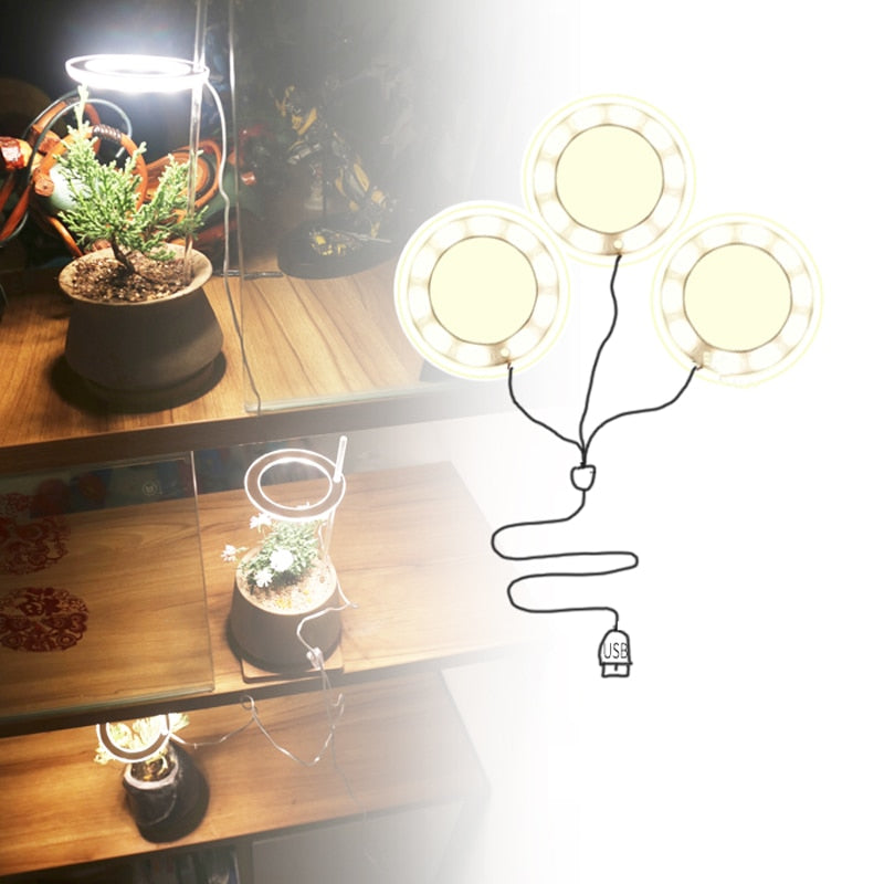 GrowHalo - Angel Three Ring Grow Light For Indoor Plants