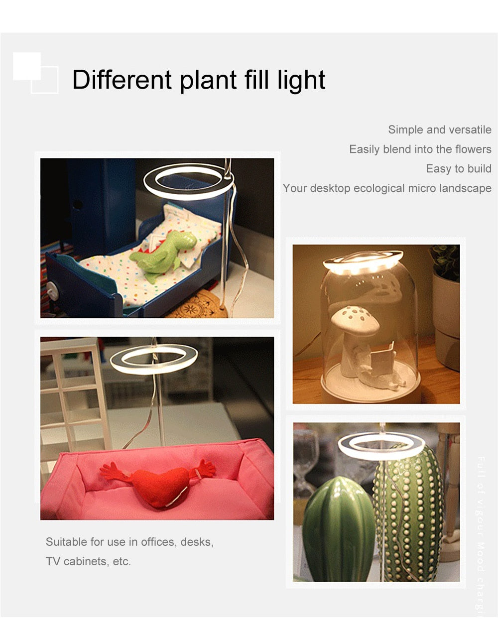 GrowHalo - Angel Three Ring Grow Light For Indoor Plants