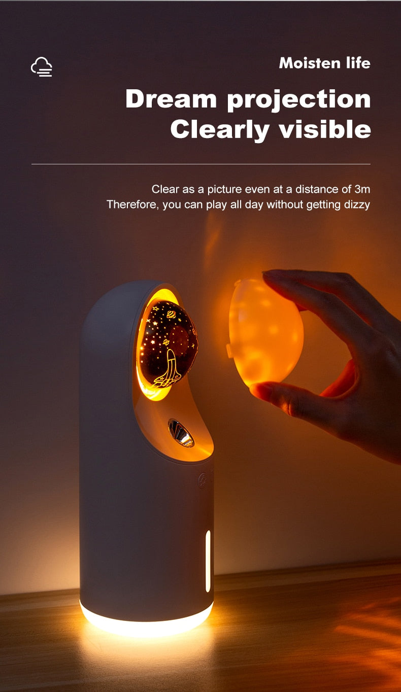 300ml Projector Wireless Air Humidifier