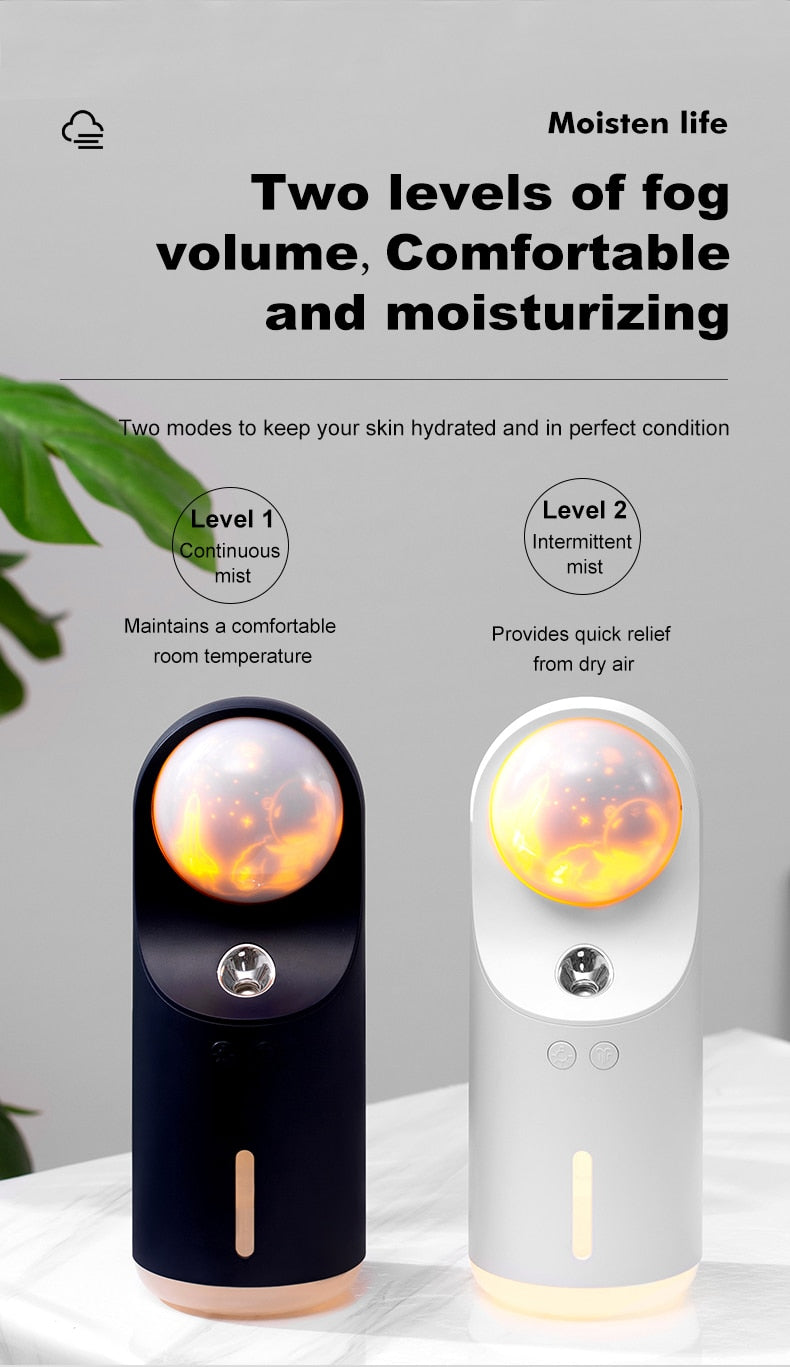 300ml Projector Wireless Air Humidifier