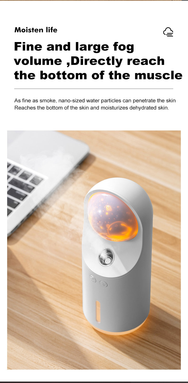 300ml Projector Wireless Air Humidifier