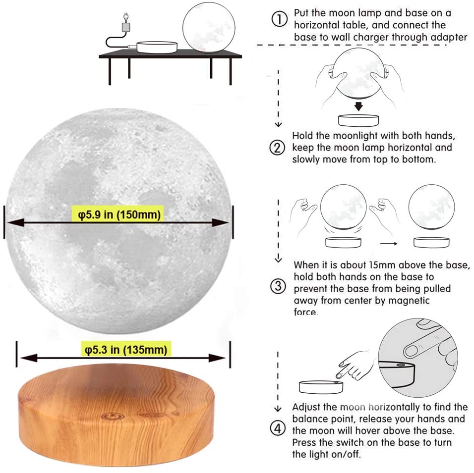 Lunami-Levitating Moon Lamp