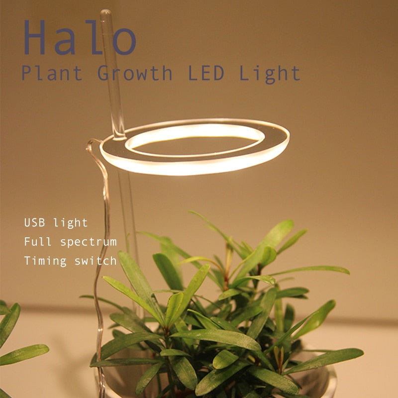 GrowHalo - Angel Three Ring Grow Light For Indoor Plants